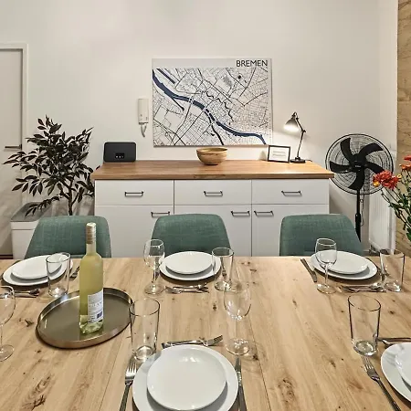 Apartment 100qm Für 6 Gäste Nahe Der Weser Und Der Innenstadt Bremen